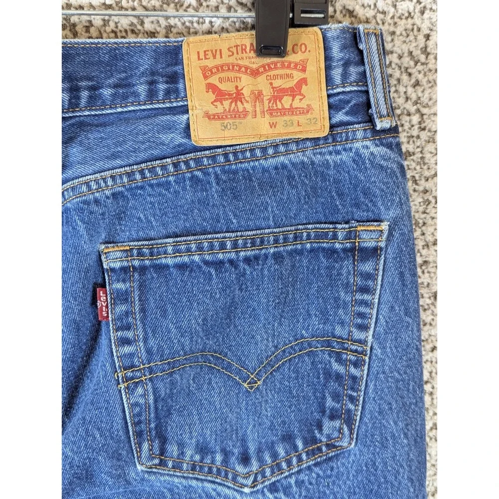 Levi's‎ 505 Jeans Men's 31x30 (Tag 33x32) Blue